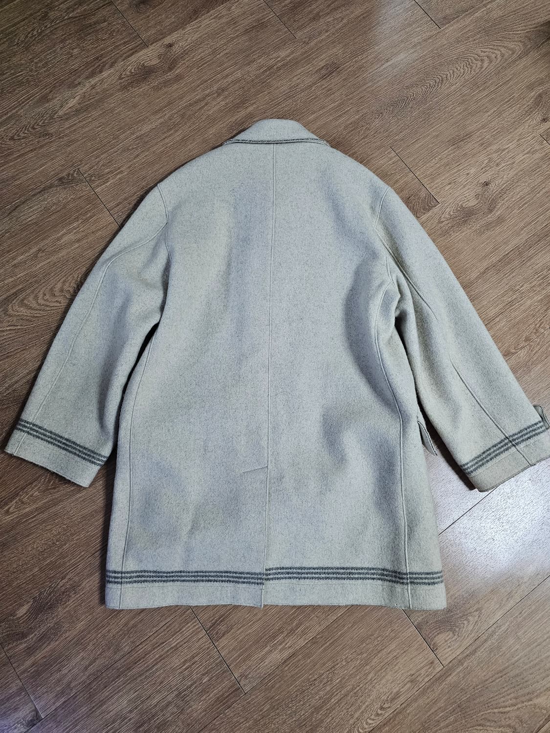 스톤아일랜드 aw1995 아카이브 그린엣지 울 피코트 상품이미지3