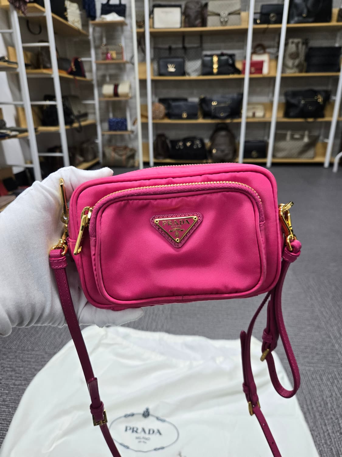 [특가][정품]프라다 미니 크로스백 상품이미지2