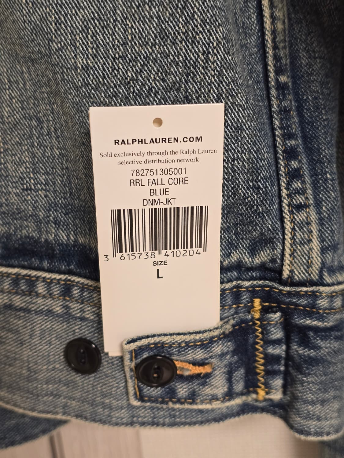 RRL lot271 데님자켓 L 새제품 상품이미지5