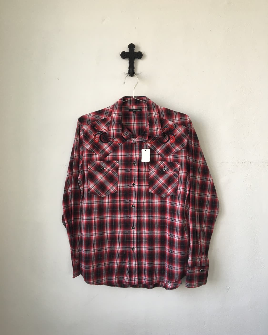 Tribal point check pattern shirt 상품이미지2