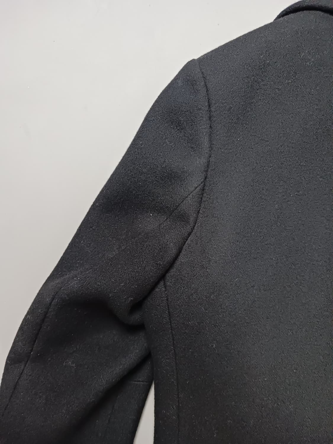 [100] 티아이포맨 울 더블 피코트 블랙 상품이미지9