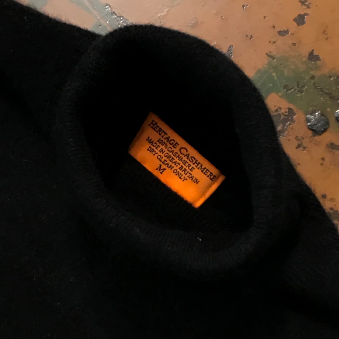 헤리티지 캐시미어 블랙 캐시미어 터틀넥 롱 니트 여성 44 55 사이즈 상품이미지4