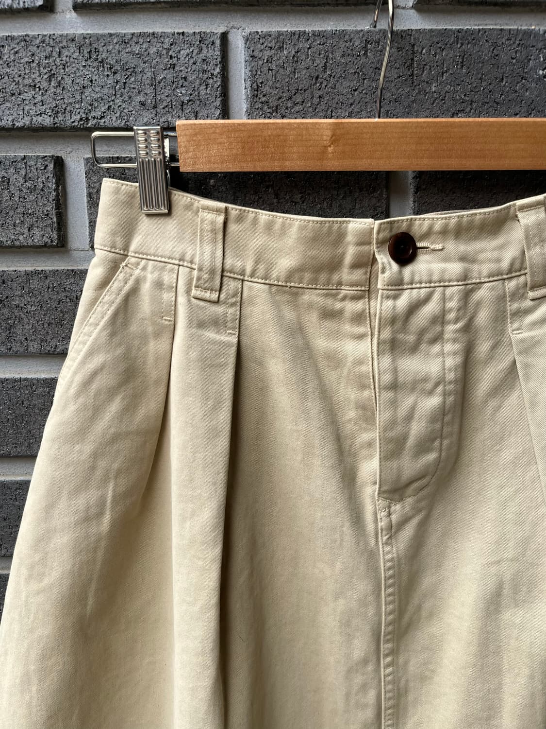 MHL마가렛호웰 코튼 스커트 베이지 상품이미지5