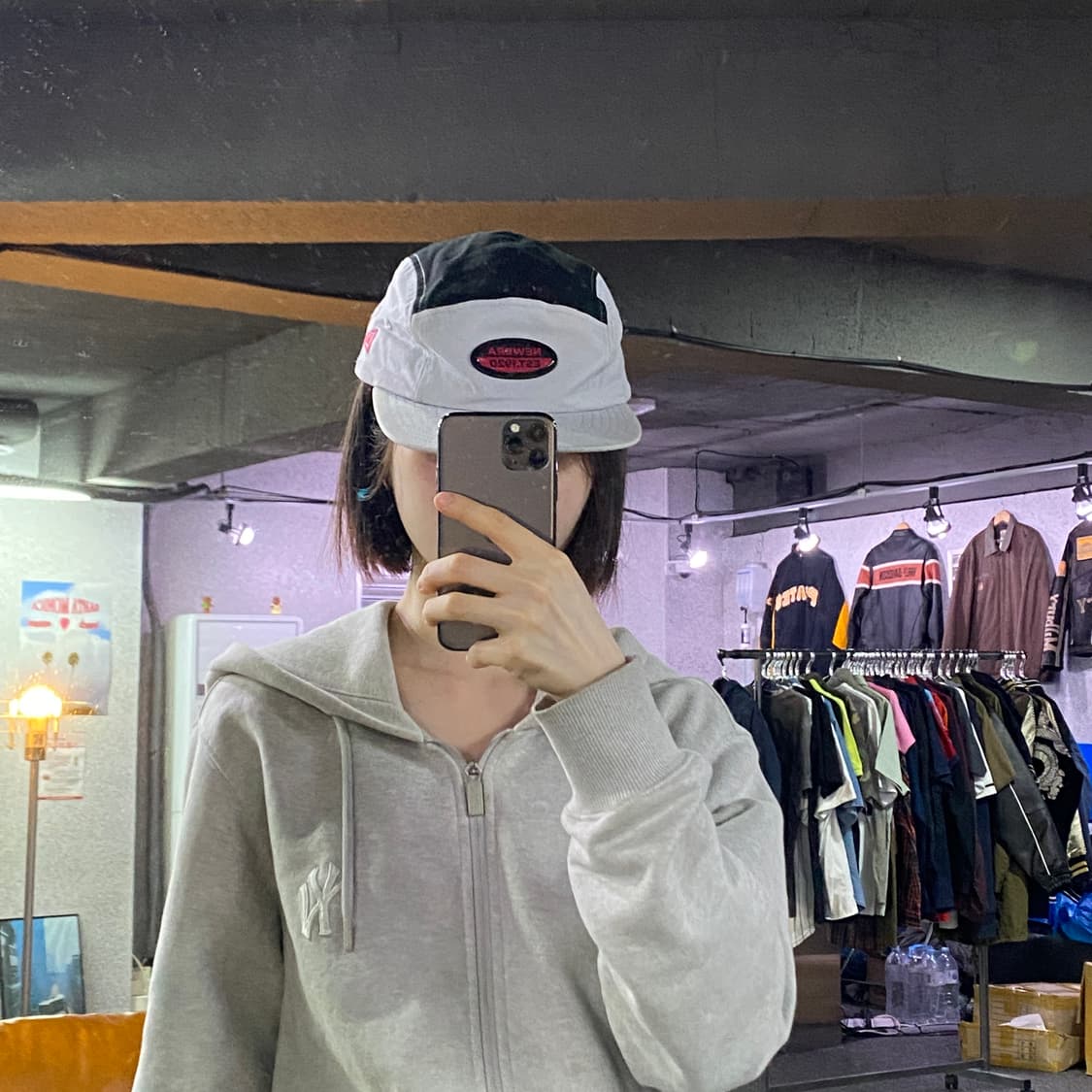 뉴에라 고글로고 투톤 배색 캠프캡 B4818 상품이미지1