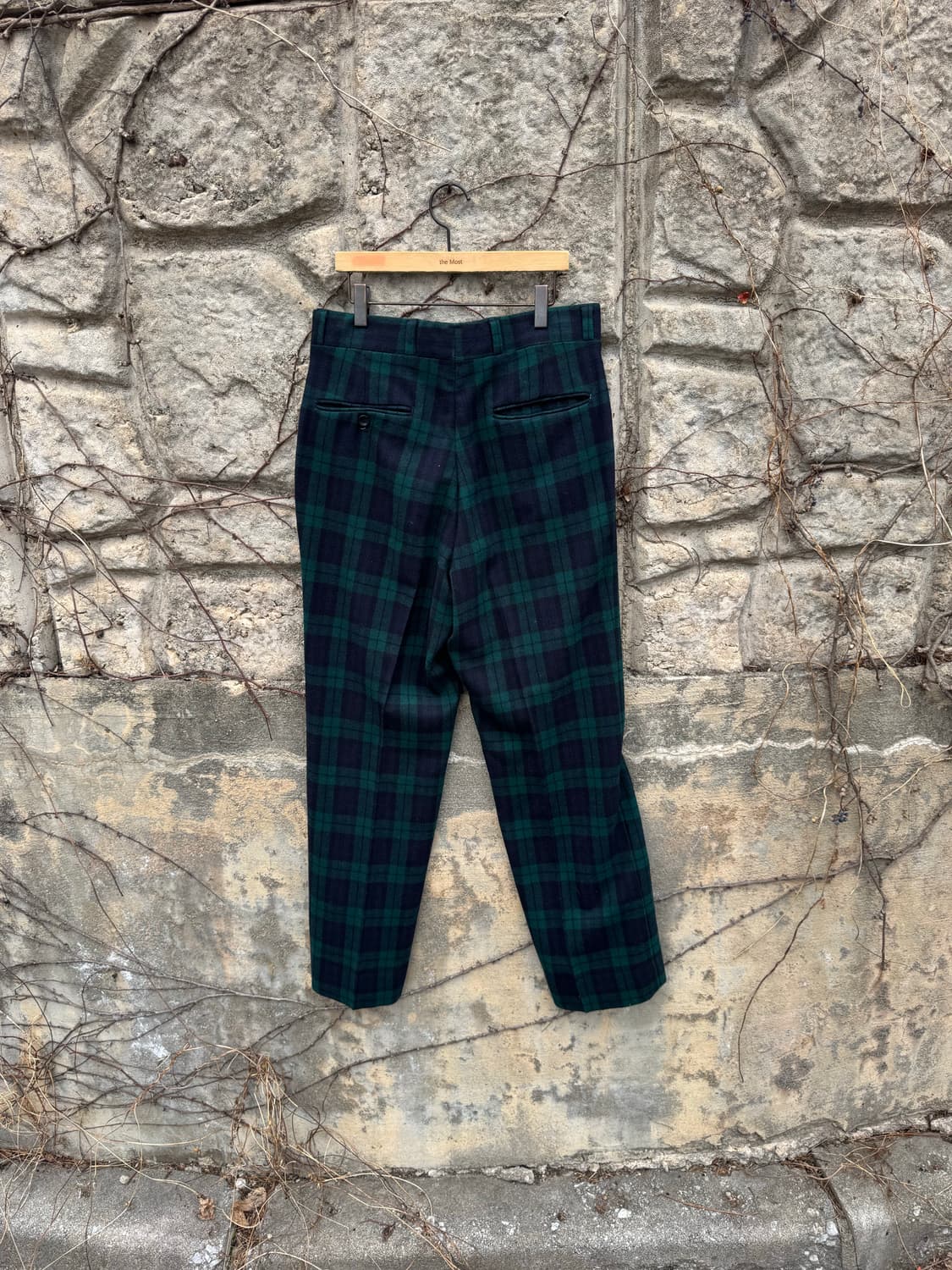 70~80s 펜들턴 빈티지 타탄체크 울 슬랙스 팬츠 32 상품이미지2