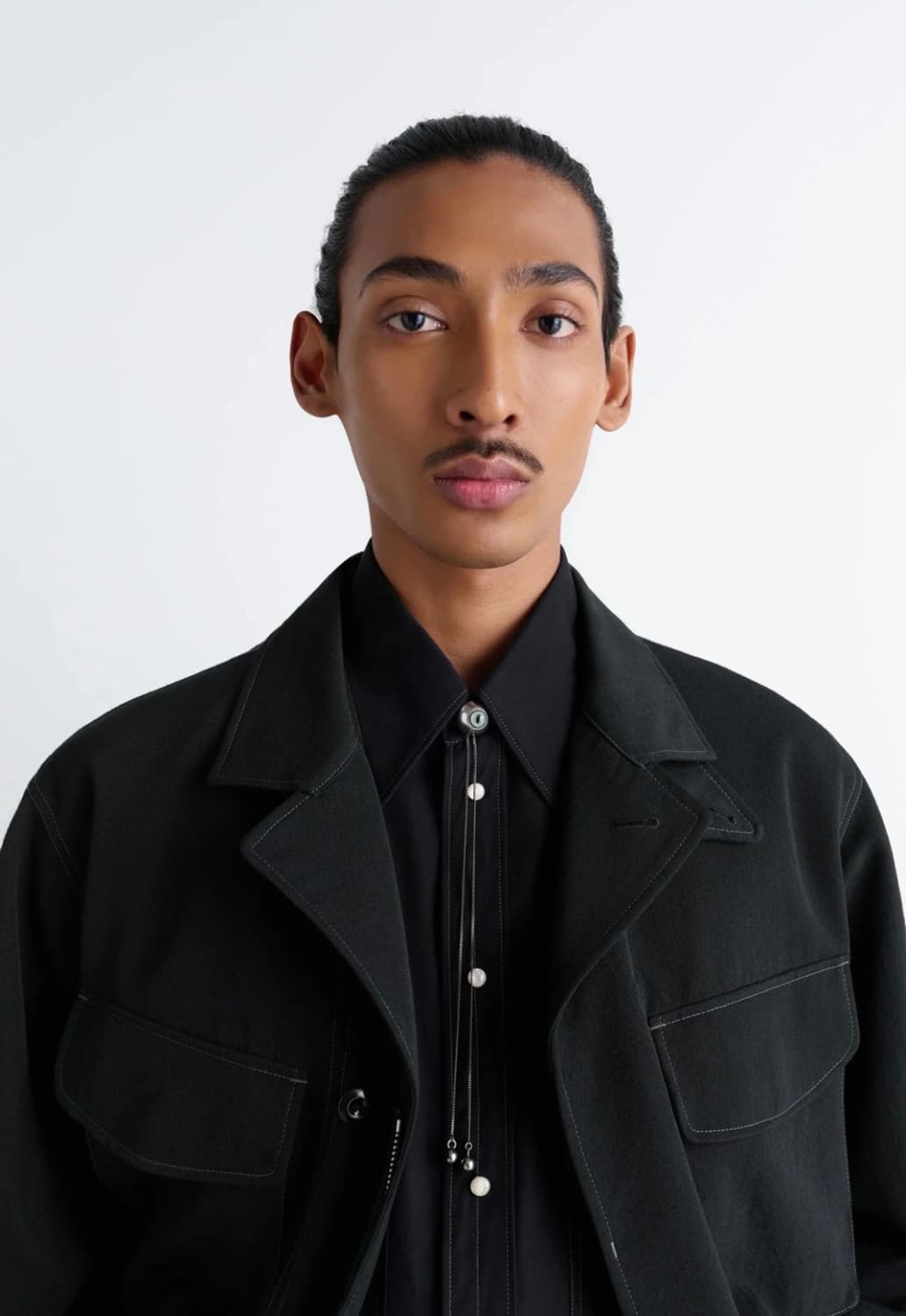 르메르 캣츠아이 래틀 볼로 타이 워터그린 상품이미지2