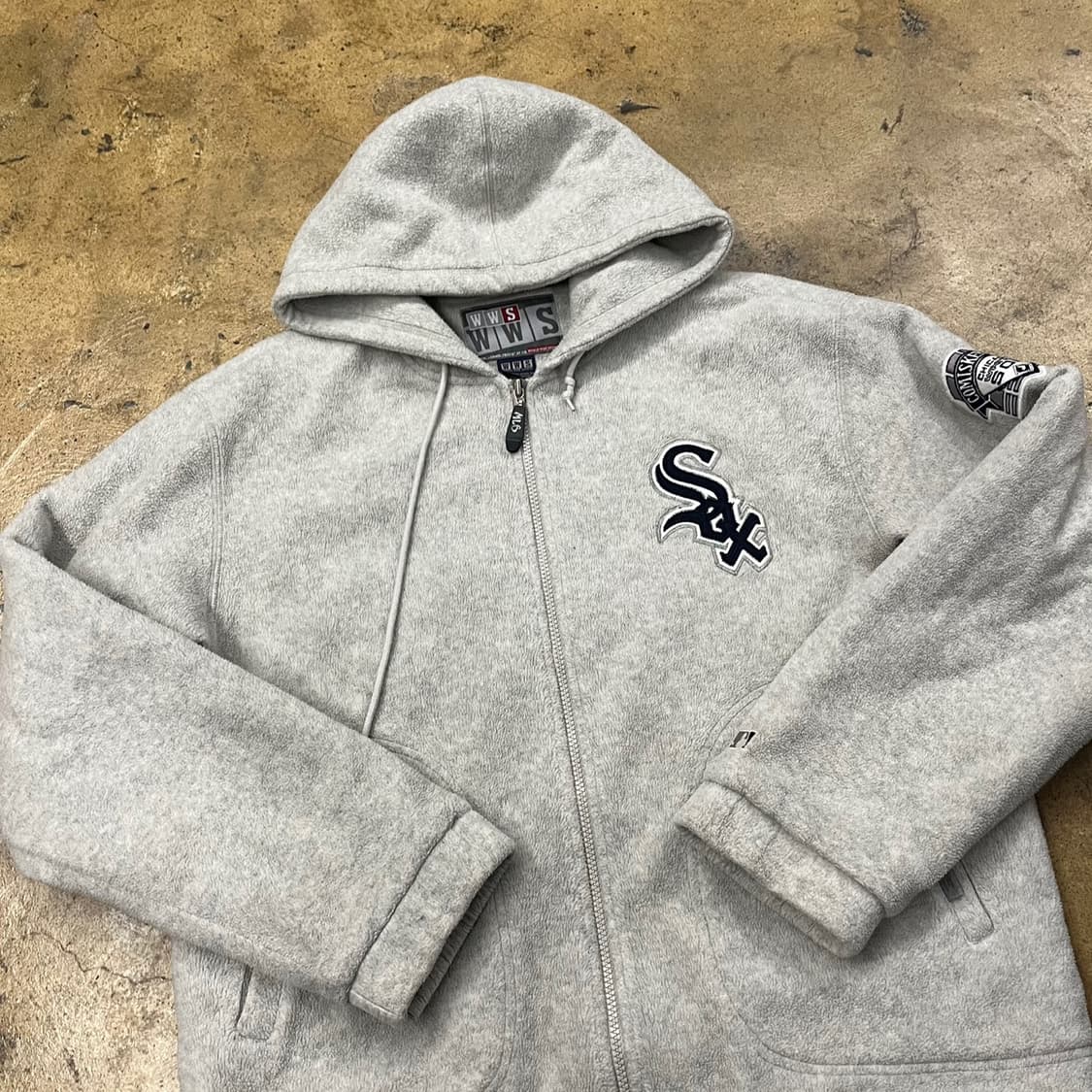 [정품] WWS 시카고 화이트삭스 후리스 후드집업 b14 상품이미지1