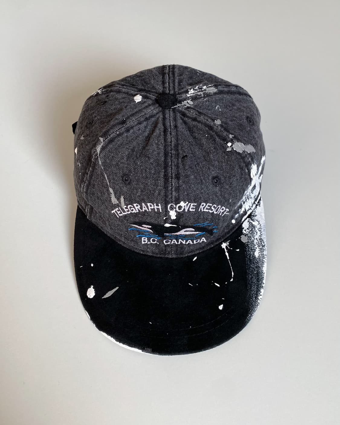 페인팅 투톤 빈티지 볼캡 모자 B 상품이미지1