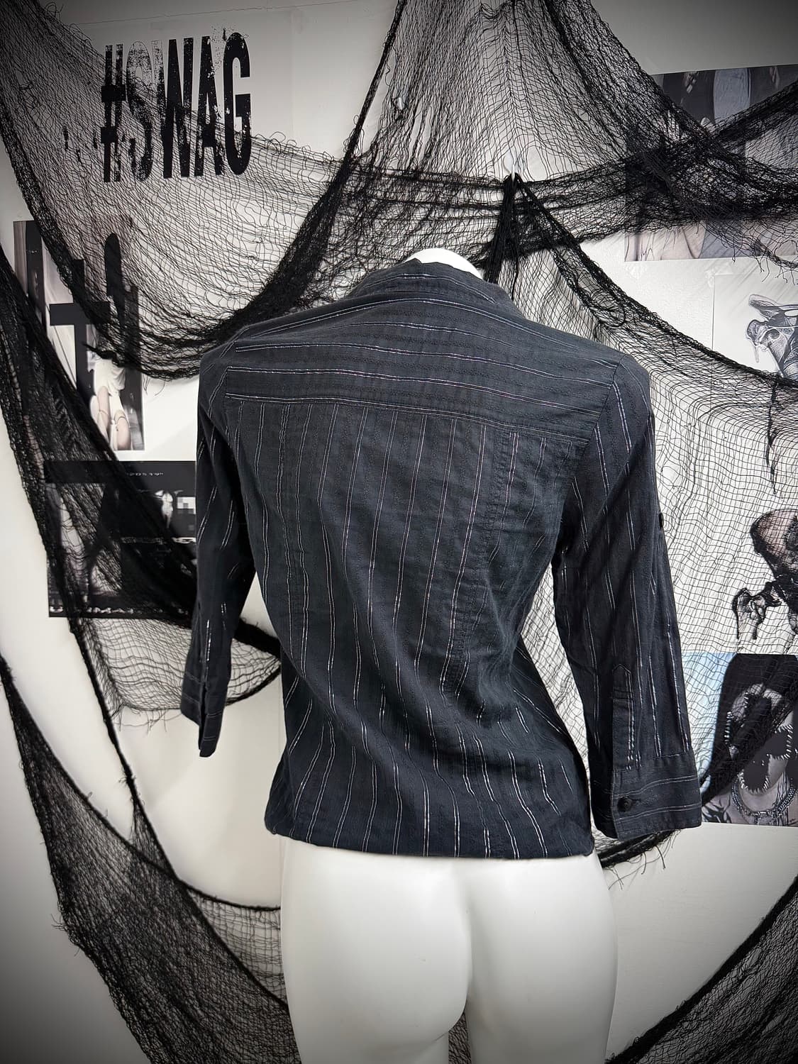 00s punk glitter quartersleeve shirts 상품이미지2