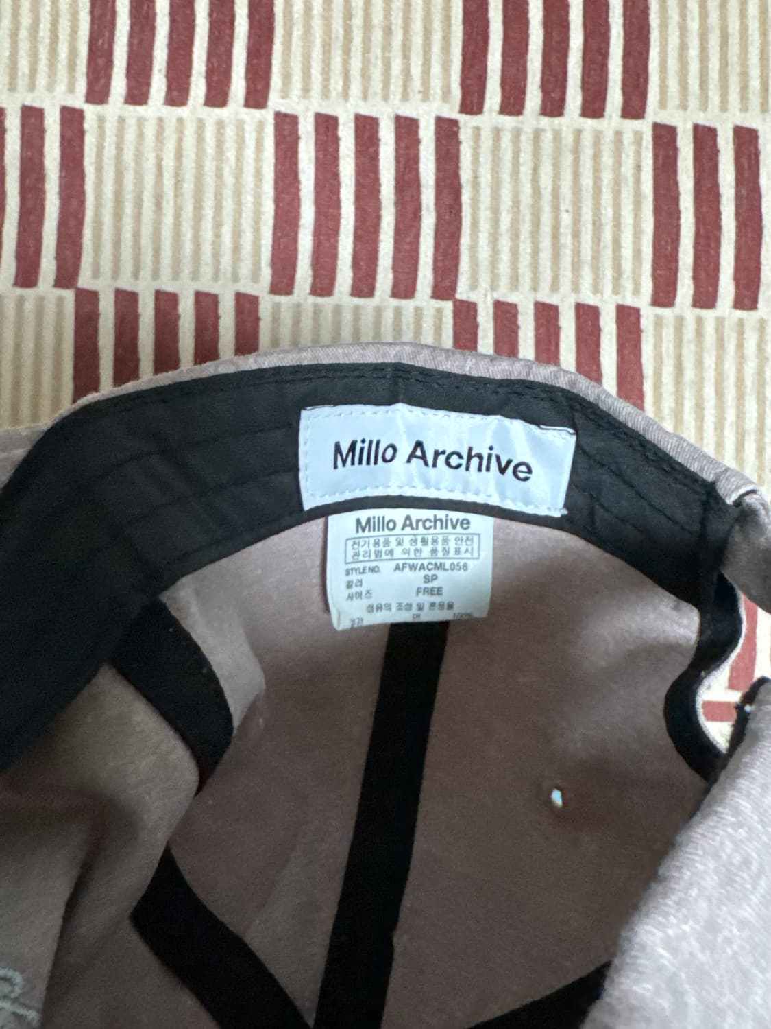 밀로아카이브 연핑크 볼캡 상품이미지2