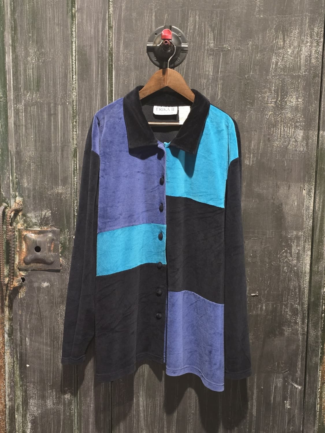 Color Block Long Sleeve Shirt 상품이미지1