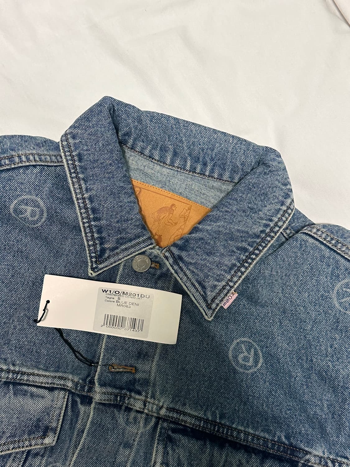 마틴로즈 r로고 데님 자켓 오버사이즈 상품이미지2