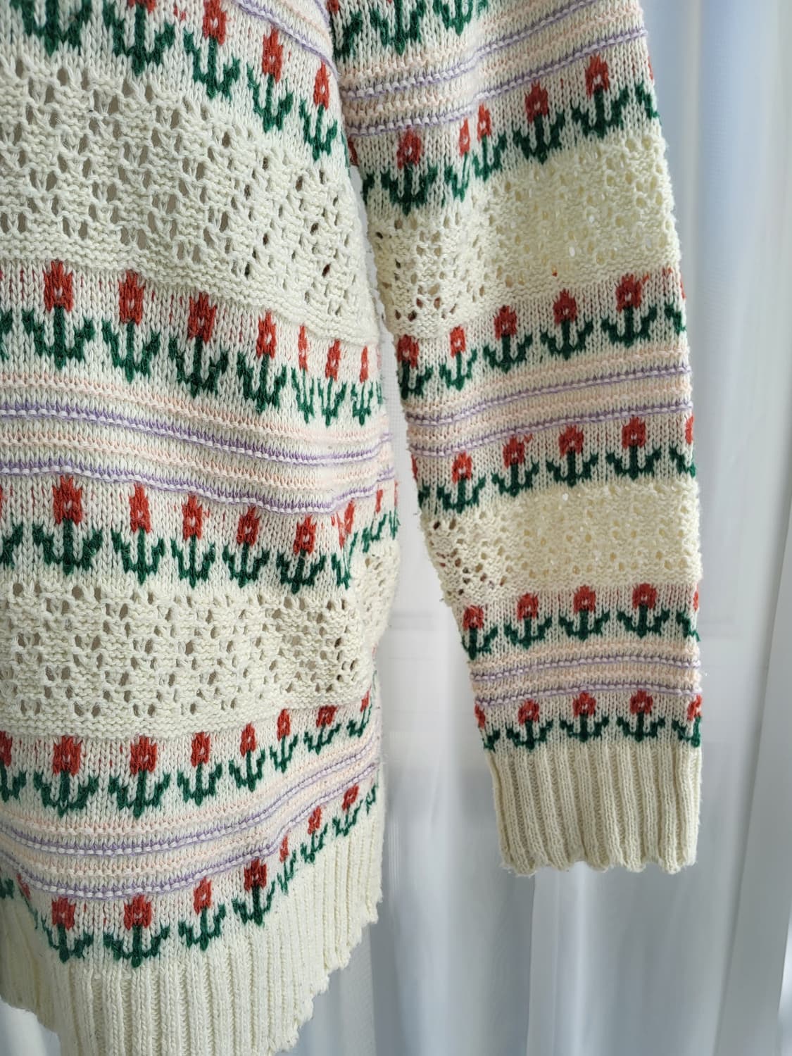 플라워 니트 가디건 상품이미지4