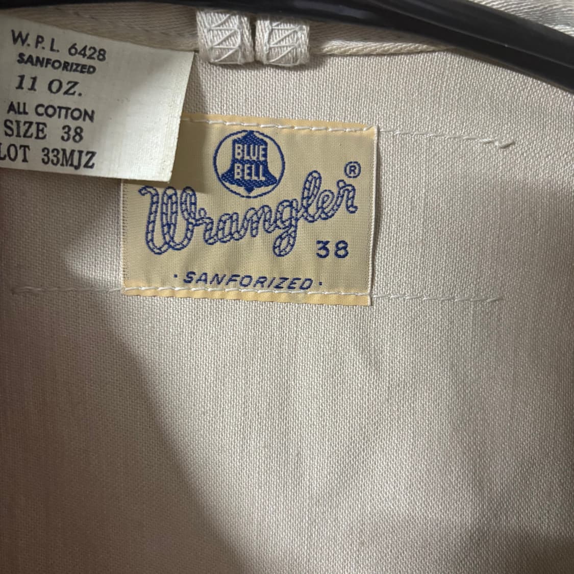 랭글러 33mjz 블루벨 챔피온자켓 38 60년대 복각 12mjz 상품이미지5