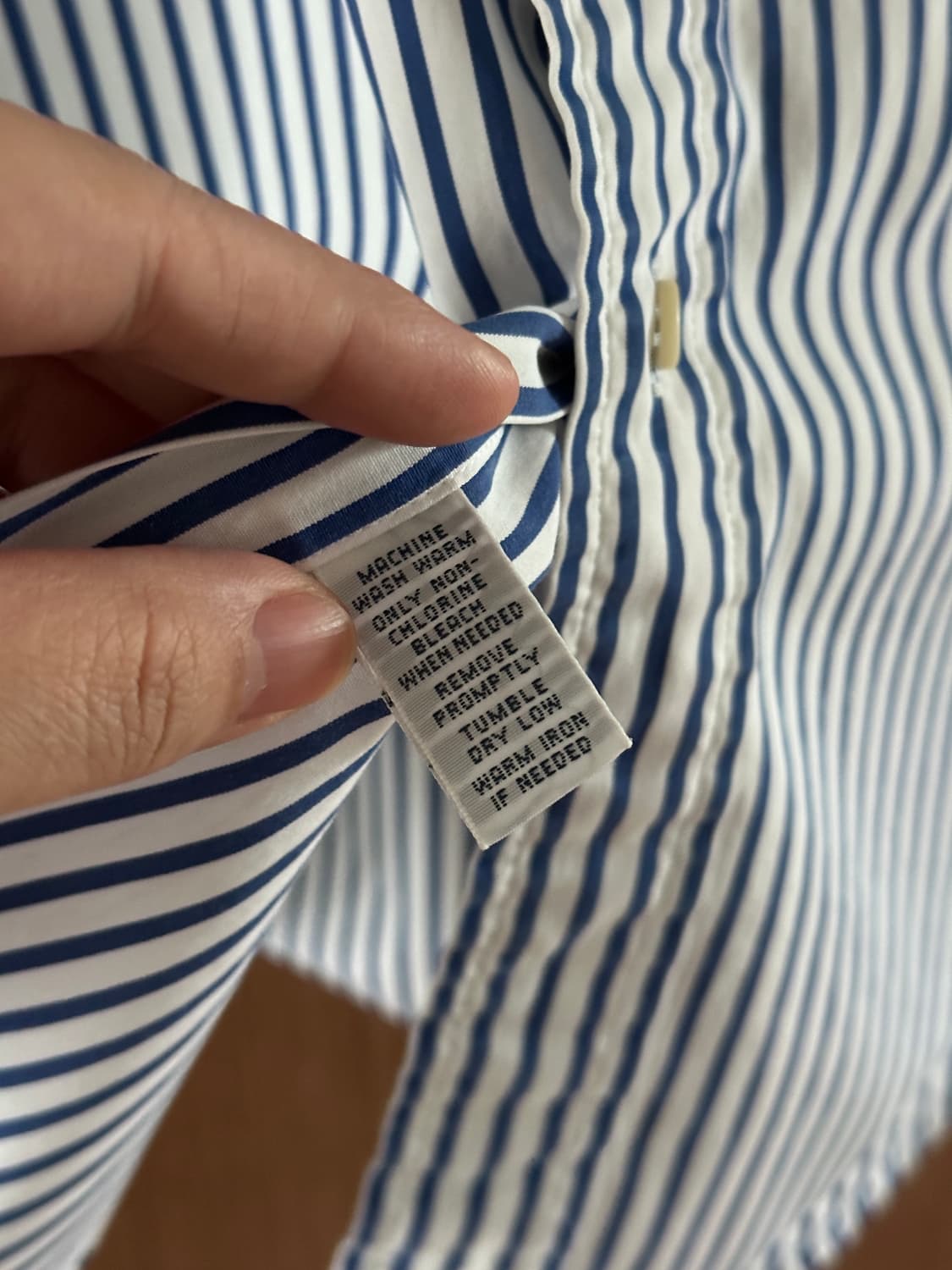 Polo Ralph Lauren 블루 스트라이프 반팔 셔츠 S 상품이미지6
