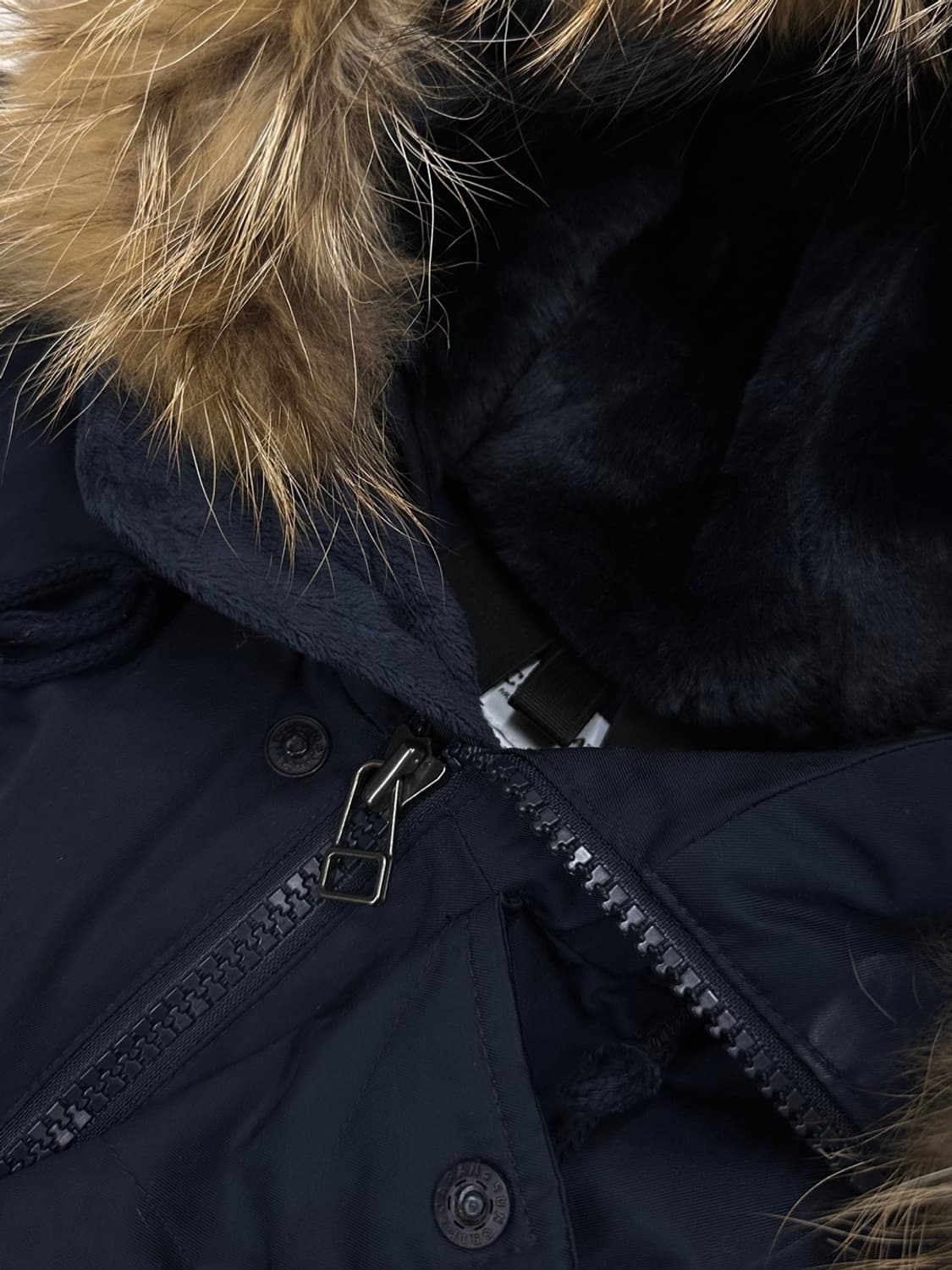 커버낫 구스다운 야상패딩 네이비 (L) 상품이미지3