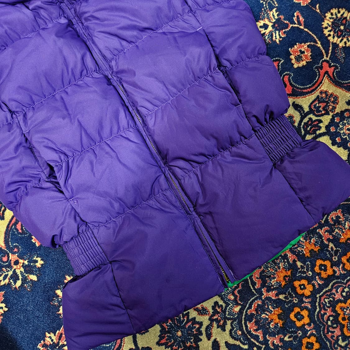 폴로 랄프로렌 걸즈 리버시블 덕다운 패딩 베스트 L size 상품이미지7