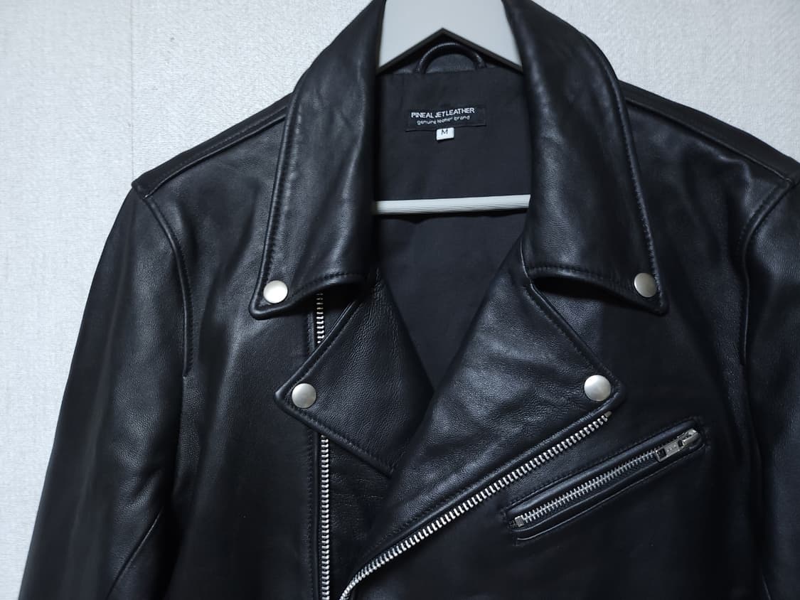 PINEAL JETLEATHER 양가죽자켓 남성 M
 상품이미지5