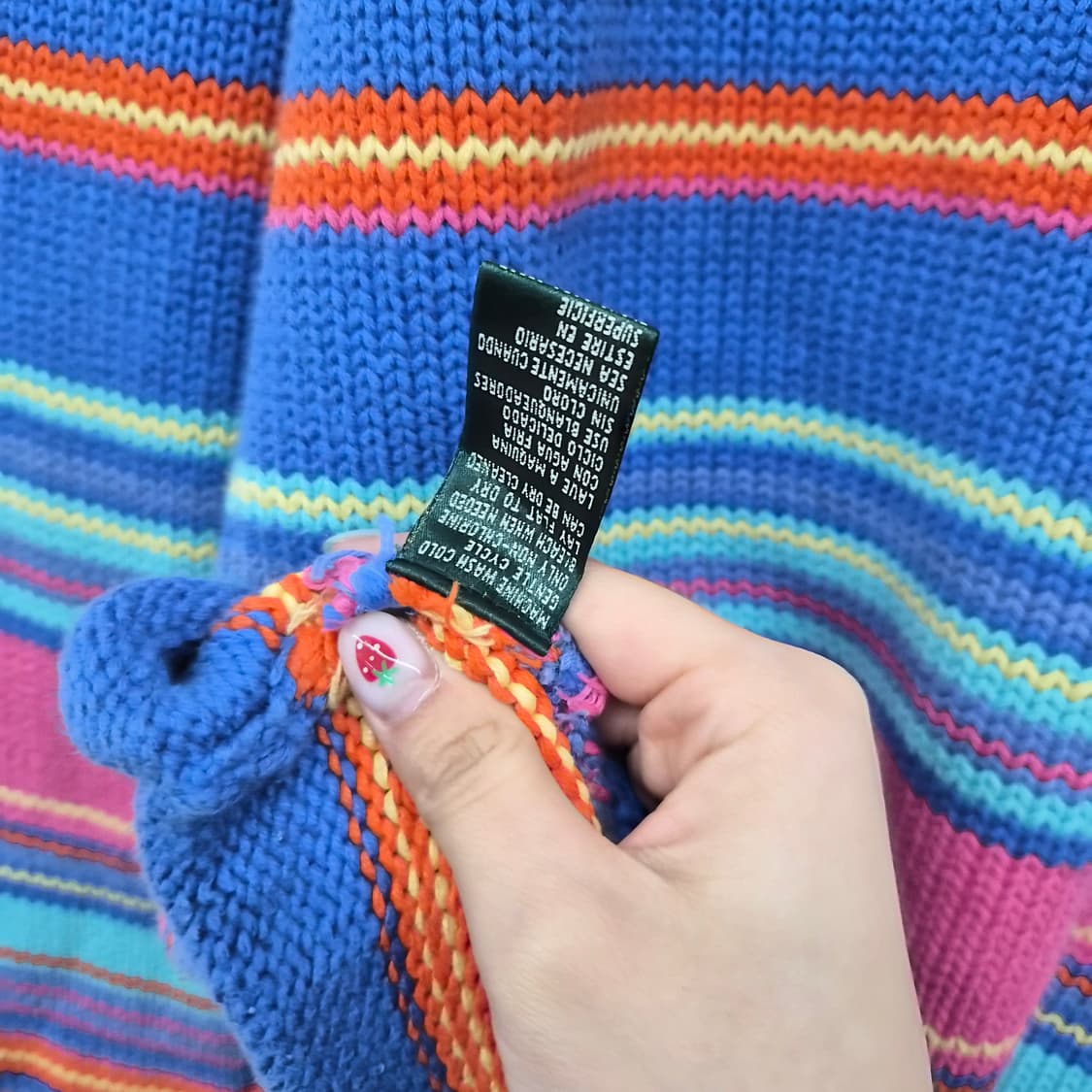 랄프 랄프로렌 스트라이프 니트 긴팔 티셔츠 남성 M 상품이미지5