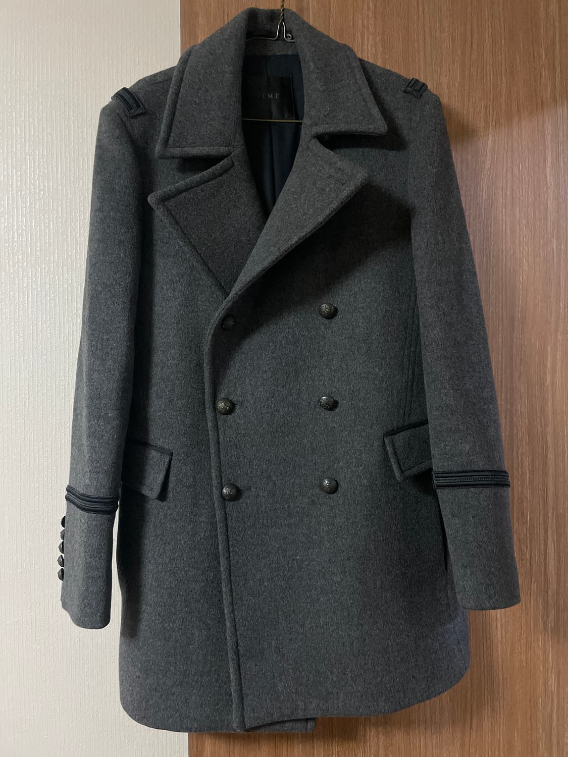 TIME HOMME 타임옴므 웨스턴 무드 양모 캐시미어 나폴레옹 코트 상품이미지1