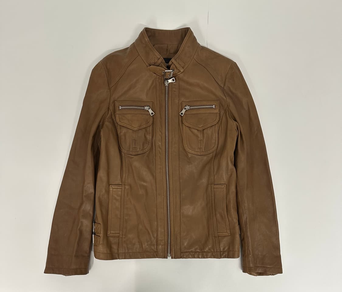 이태리 양가죽 버클지퍼 자켓  상품이미지2