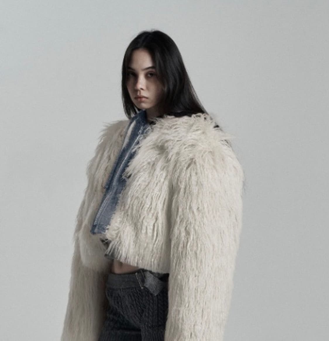 [택있는새상품] ODOR 오도어 크러스티 후드 퍼 자켓 크림 바닐라 상품이미지2