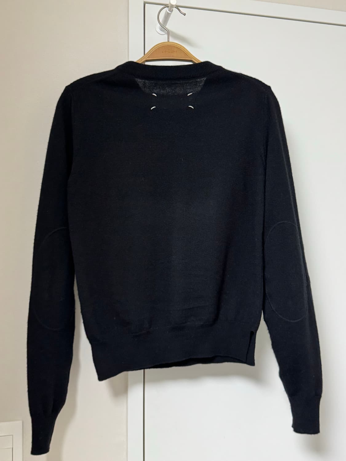 메종 마르지엘라 소프트 크루넥 울니트 블랙 상품이미지3