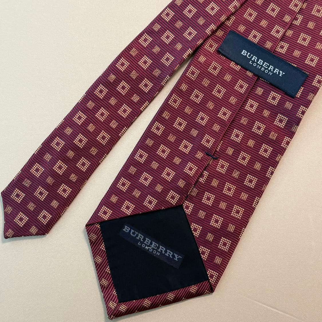 버버리 Burberry 빈티지 레트로 실크 넥타이 상품이미지3