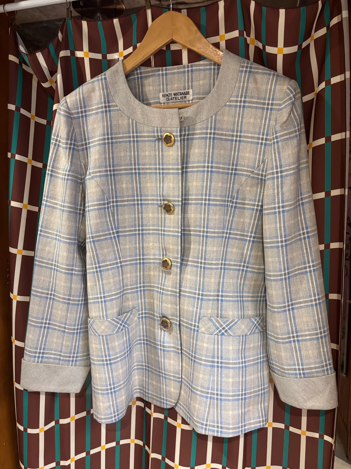 KENZO WATANABE 체크무늬 자켓 상품이미지2