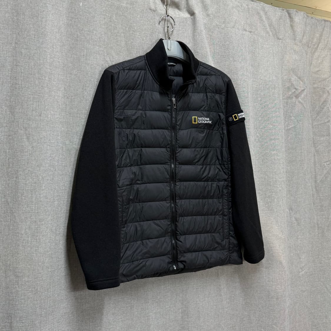 [XL] 내셔널지오그래픽 블랙 경량 다운 자켓점퍼 상품이미지2