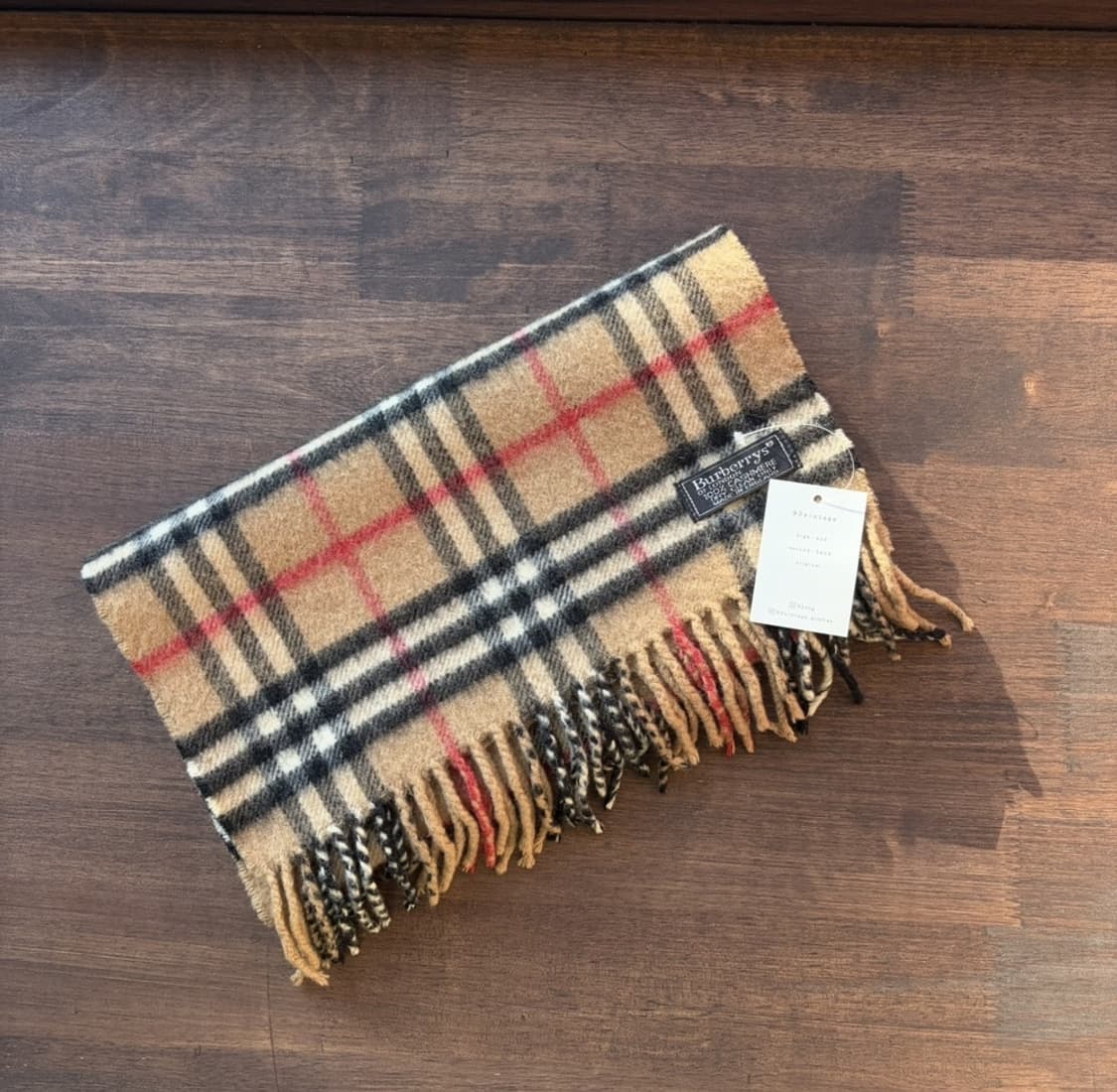 15377 - 버버리 베이지 노바 체크 캐시미어 머플러 (캐시미어 100 상품이미지2
