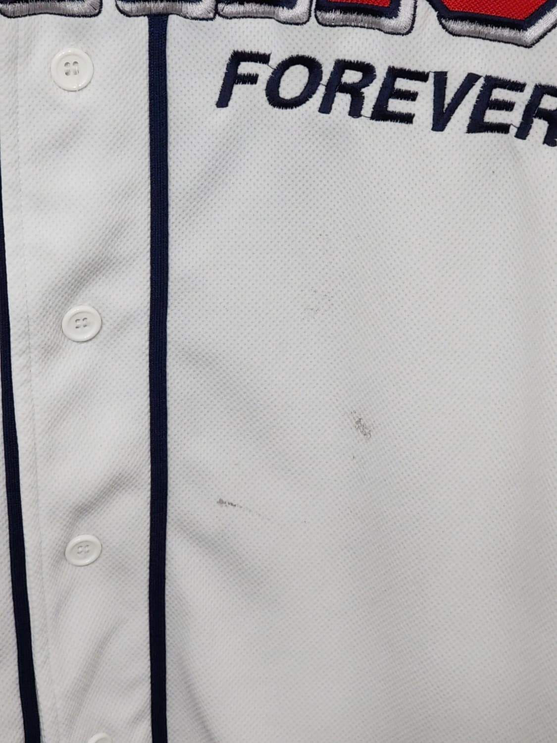 (L) 두산베어스 야구져지 반팔 주훈 마킹 유니폼  상품이미지3