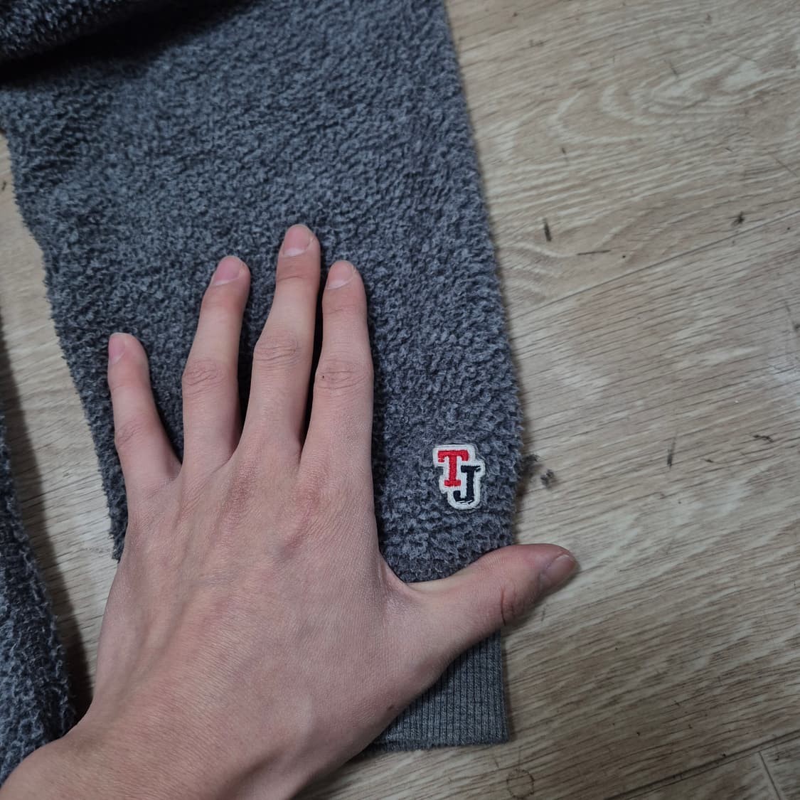 타미힐피거 진스 TJ 로고 후드 후리스 플리스 자켓 XL(105) 상품이미지5