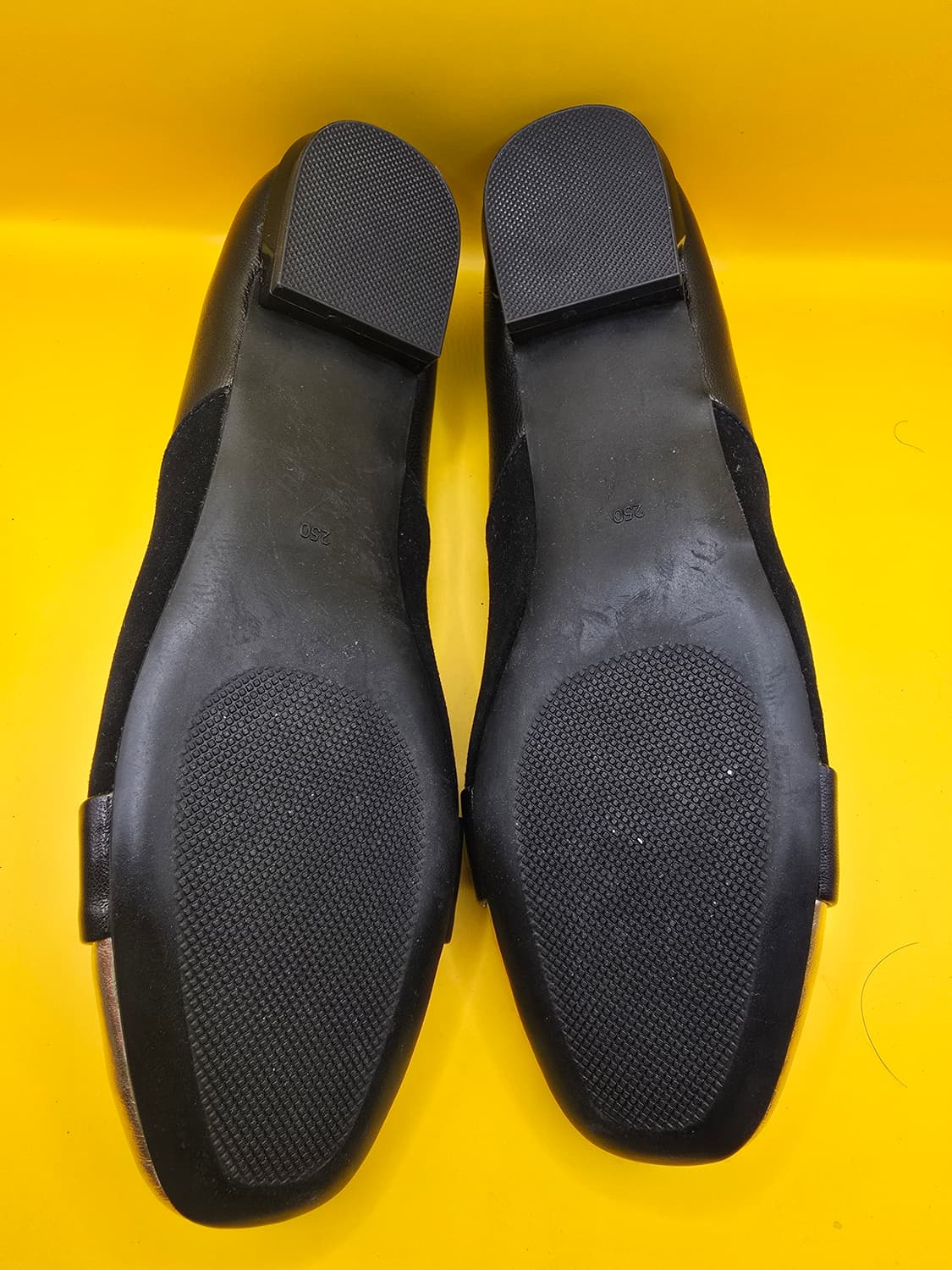 가죽수제화 여성 플랫 (골드배색)250 상품이미지6