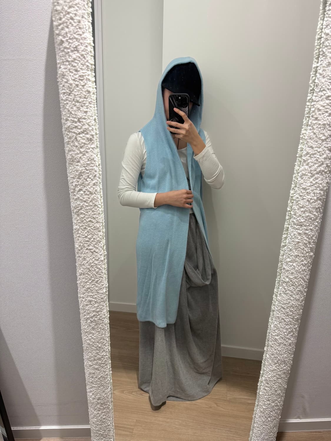 빈티지 니트 후드 슬리브리스 상품이미지4