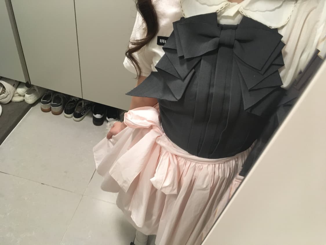 슈슈통 리본 상의 상품이미지1