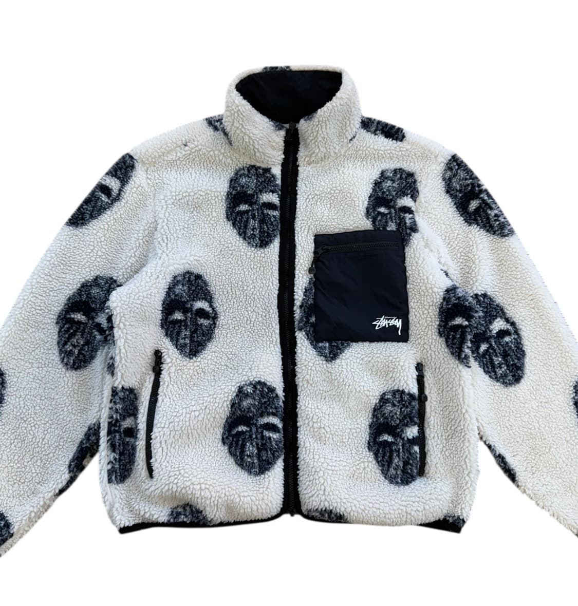 스투시 마스크 자카드 쉐르파 플리스 자켓 상품이미지3
