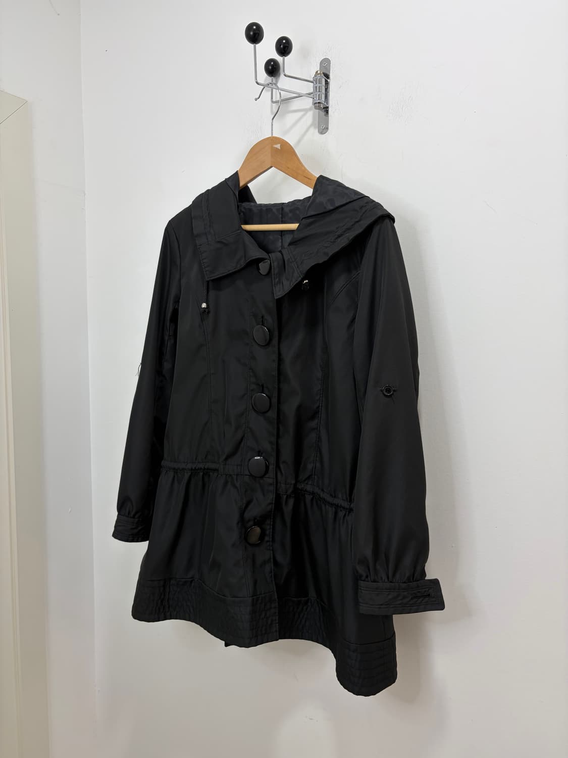 왕단추 블랙 야상 자켓  상품이미지5