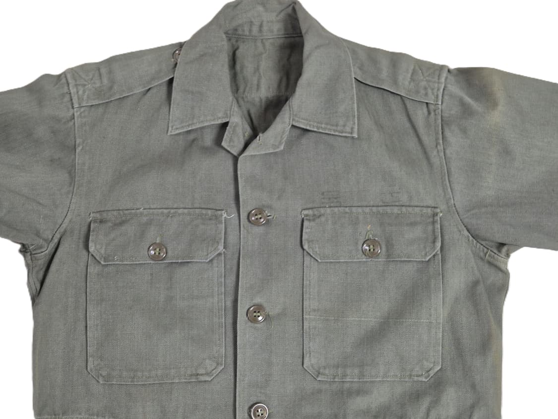 육군 구형 70년대 민무늬 전투복 상의 자켓 (S) 상품이미지9