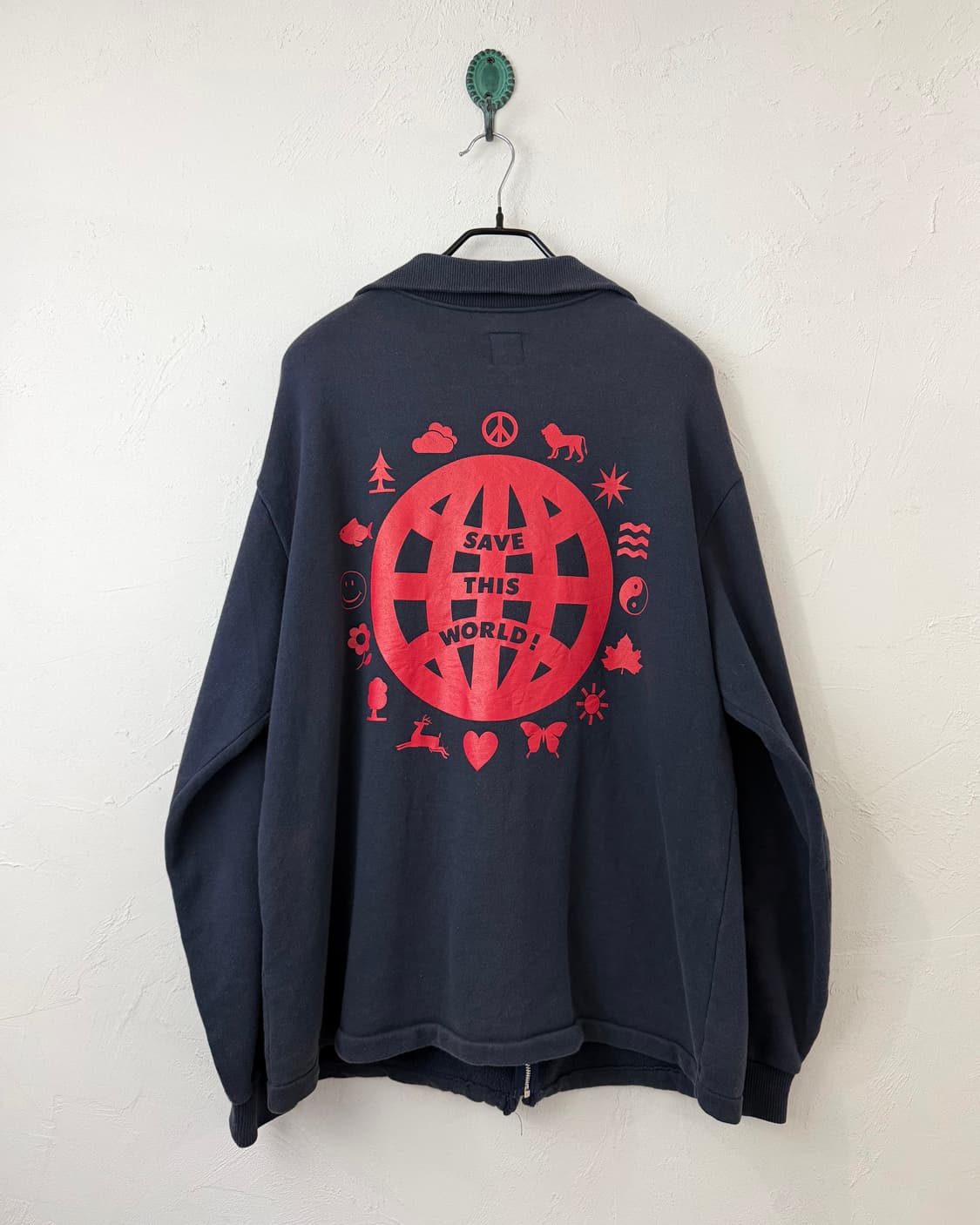 모스키노 "SAVE THIS WORLD" 코튼 집업 상품이미지5