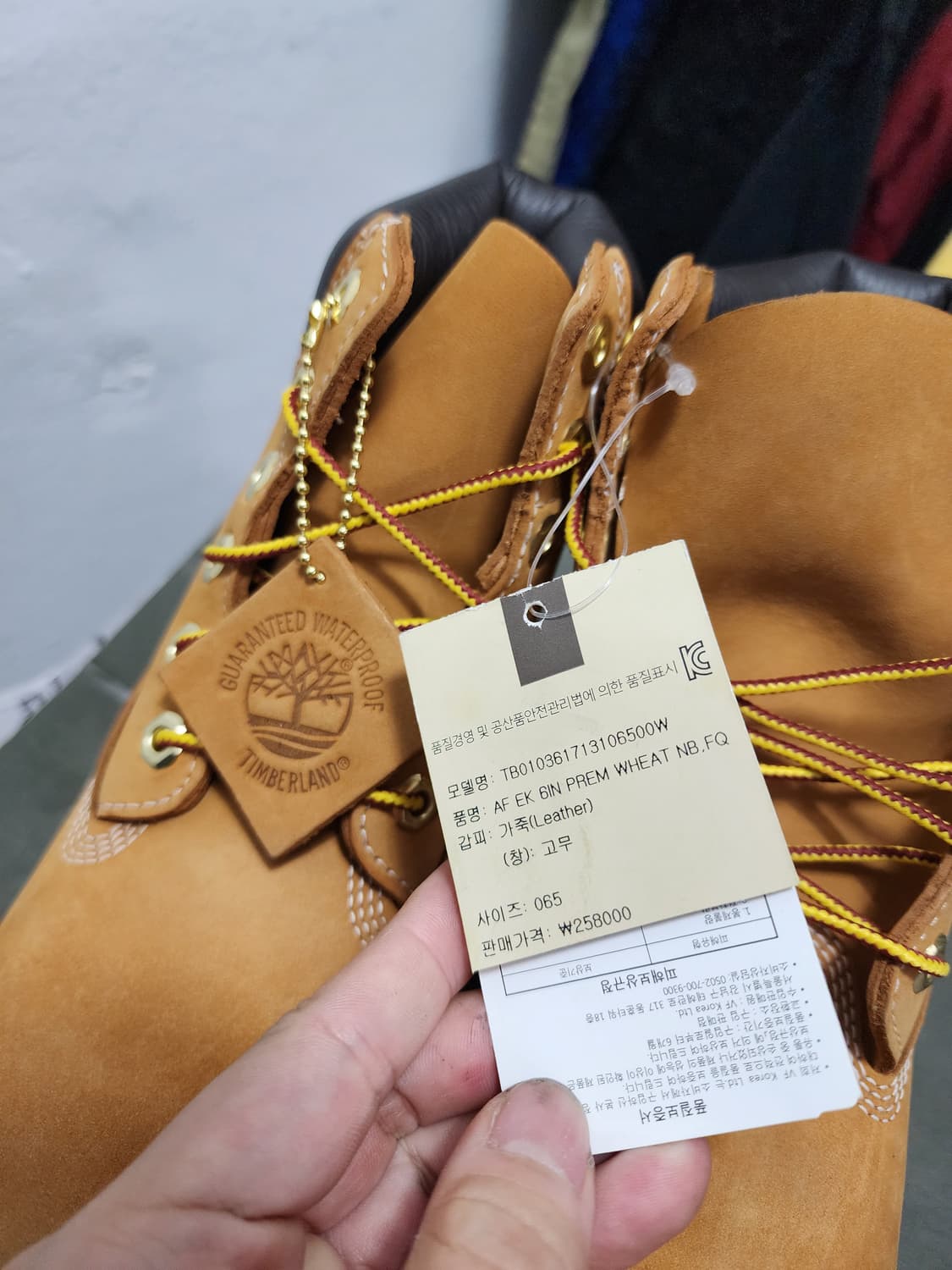 (새상품) 팀버랜드 6인치 프리미엄 옐로우 부츠 상품이미지4