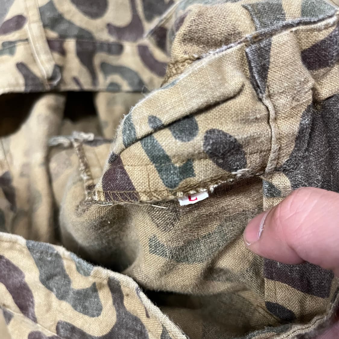 80s 빈티지 덕카모 팬츠 (36“) 상품이미지8