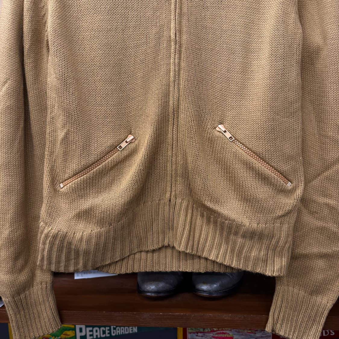 60s 70s 라코스테 울 집업 니트 / 아이조드 타일러 더 크리에이터 상품이미지4