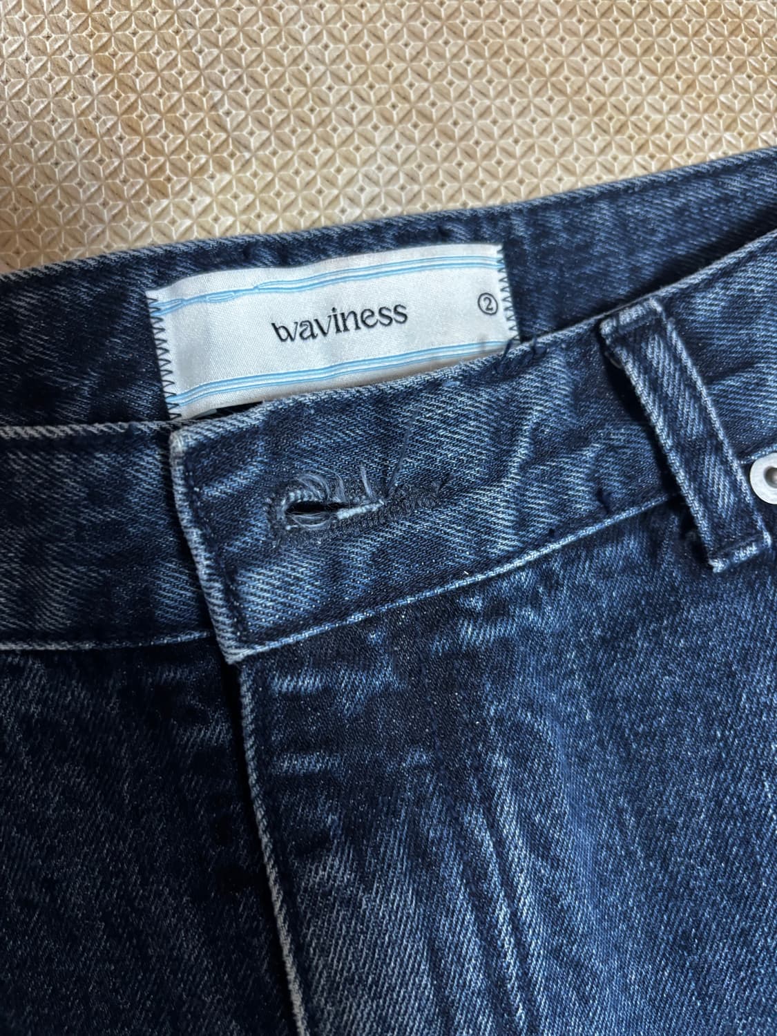 웨이비니스 파노라마 플레어 데님팬츠 상품이미지2