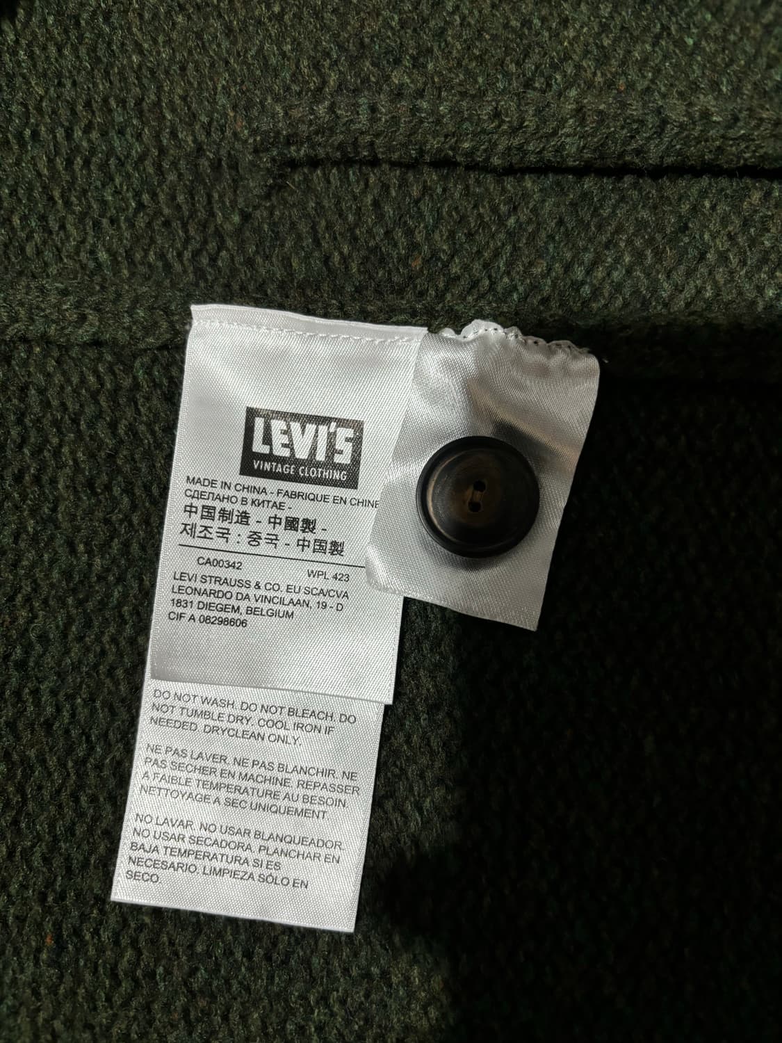Levi's LVC 울 가디건 S 상품이미지3