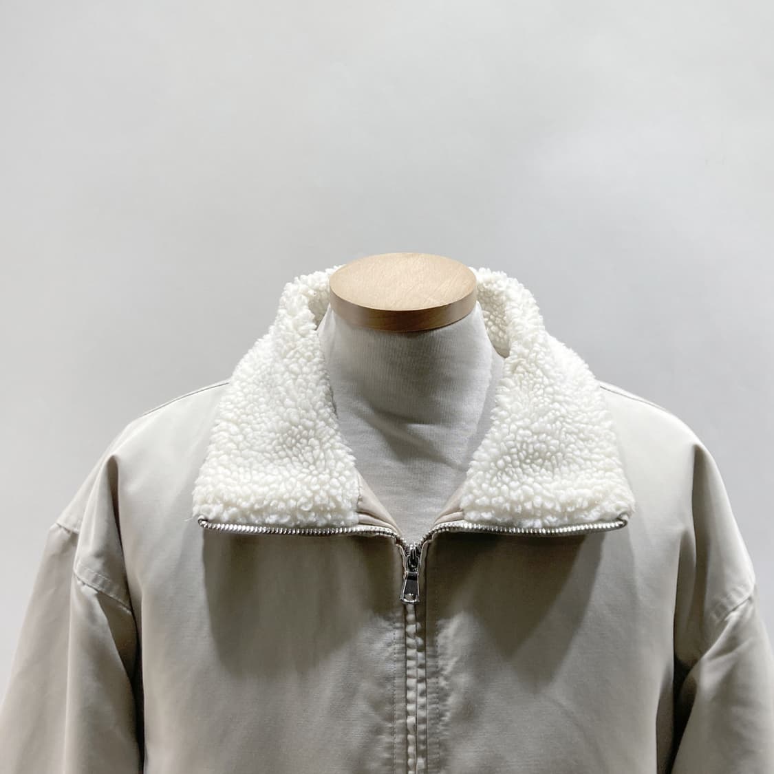 제타22 남성 오버핏 양털 카라투웨이점퍼 M-XL  상품이미지2