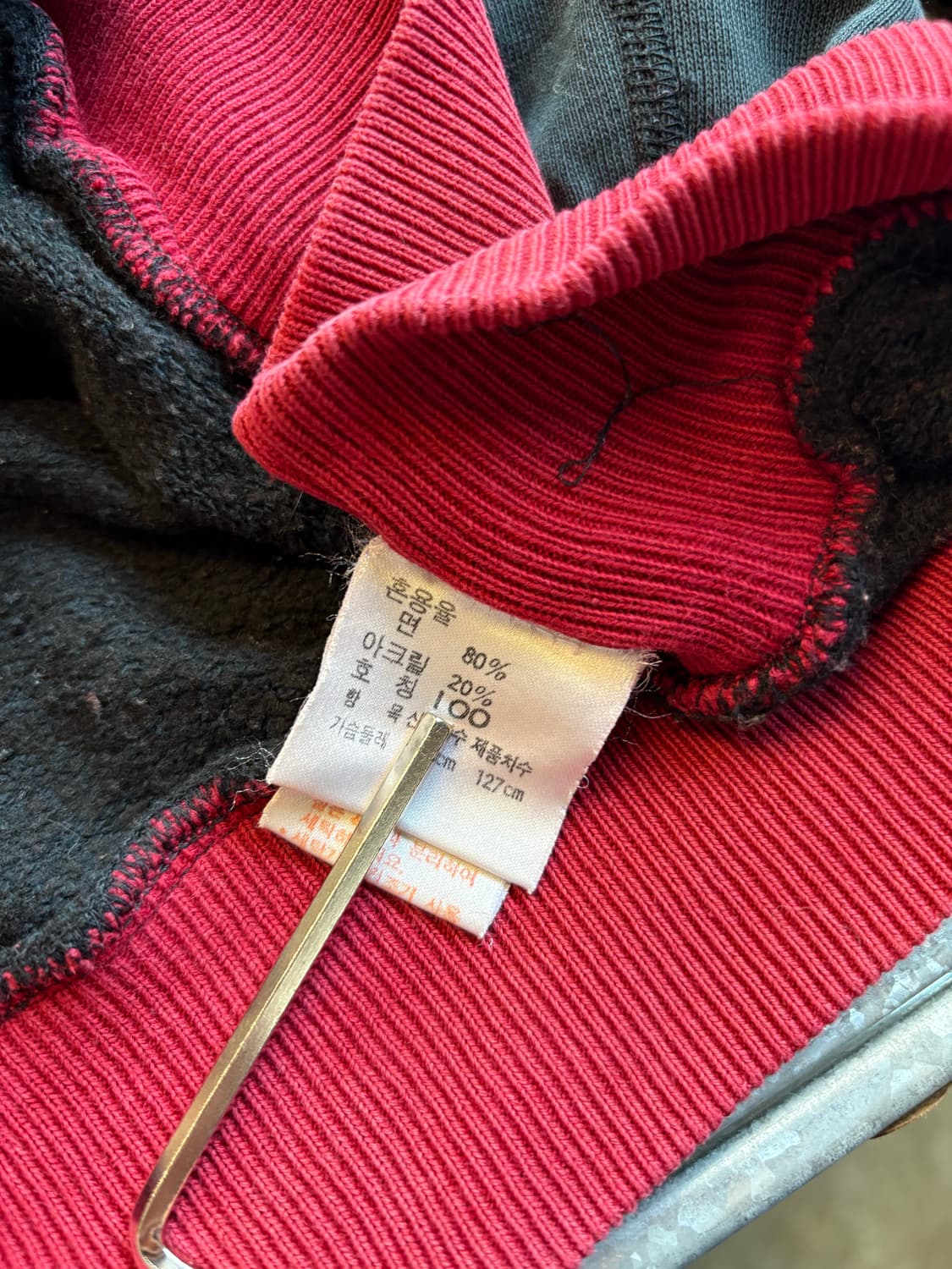 88년도 생산 korea 폴로 스웻 후디 상품이미지7