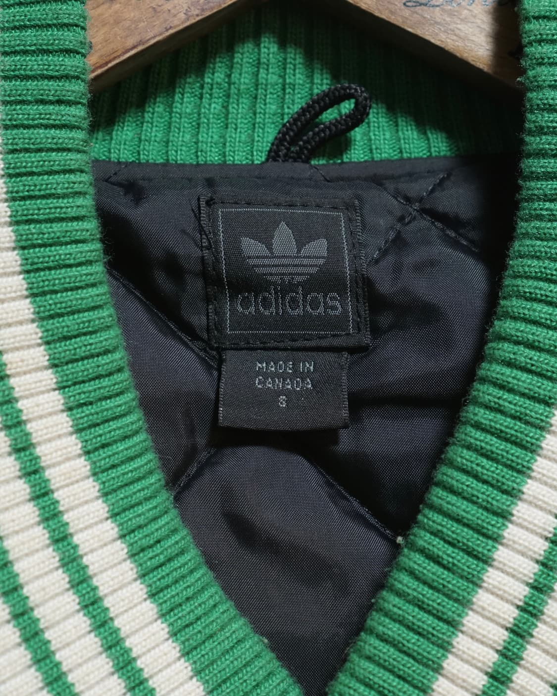 아디다스 캐나다 오리지널 레더 바시티자켓 상품이미지6