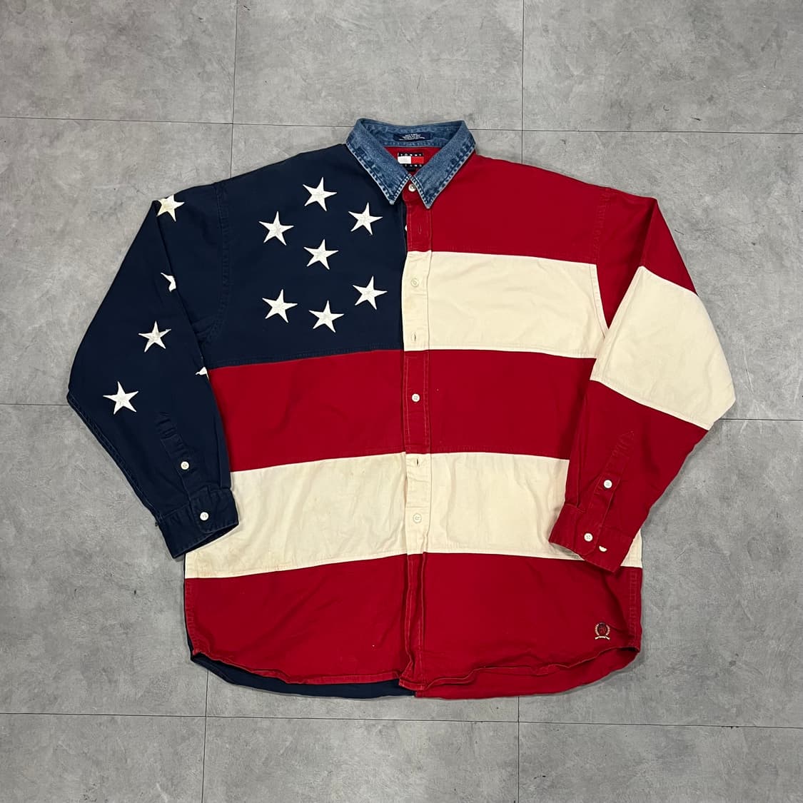 90s TommyJeans 성조기 셔츠 (110) 상품이미지1