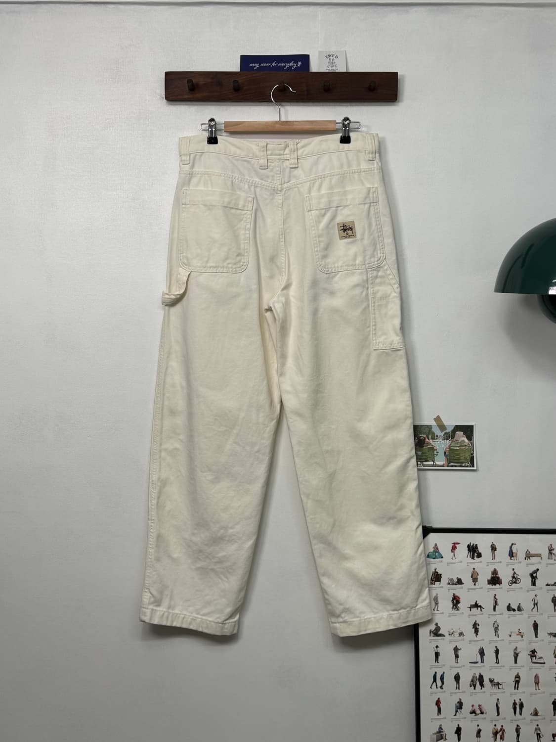 스투시 워크웨어 더블니 화이트 진/P11 상품이미지2